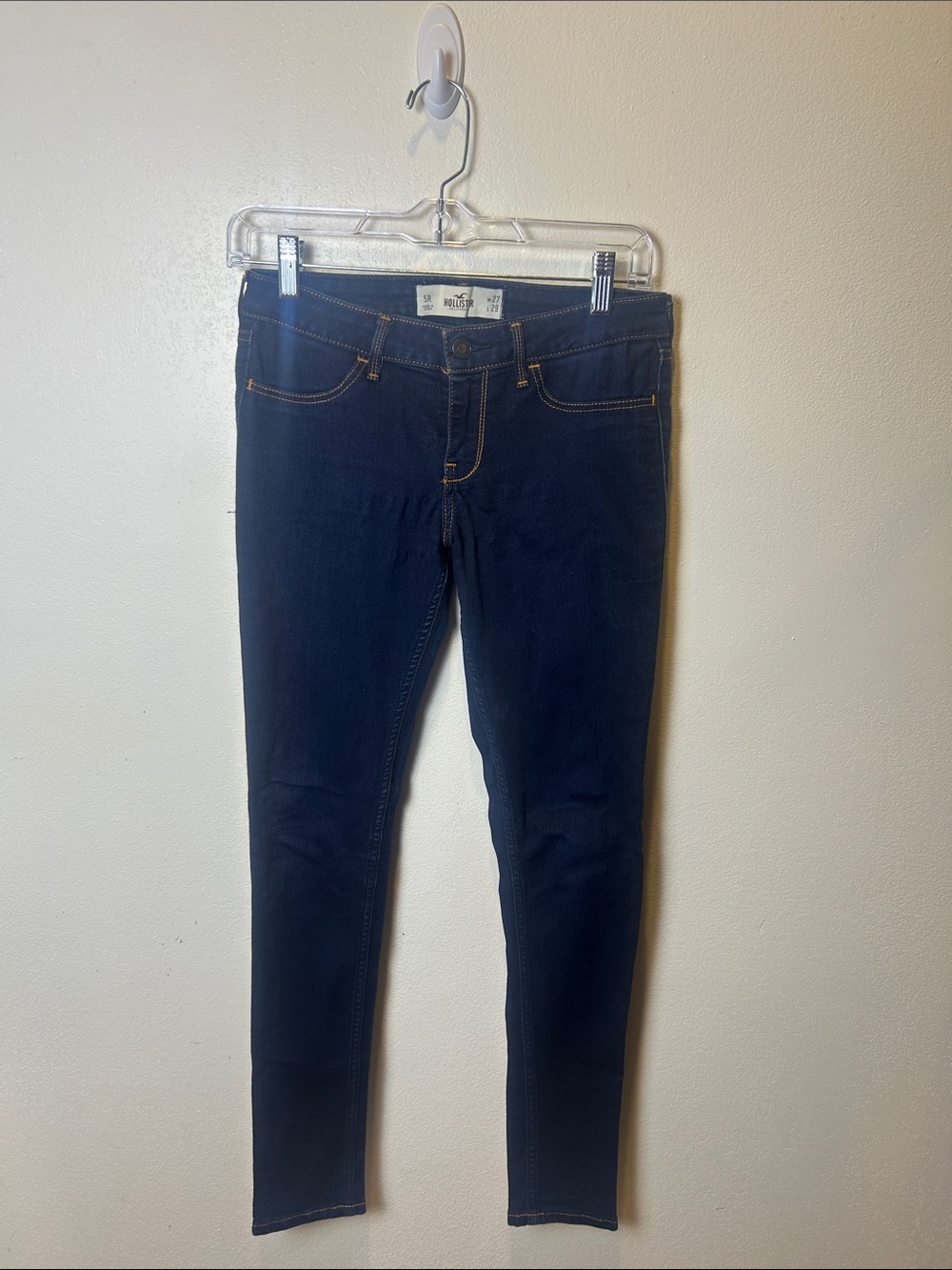 Hollister Dark Wash Skinny Jeans W27 L29 Size 5R